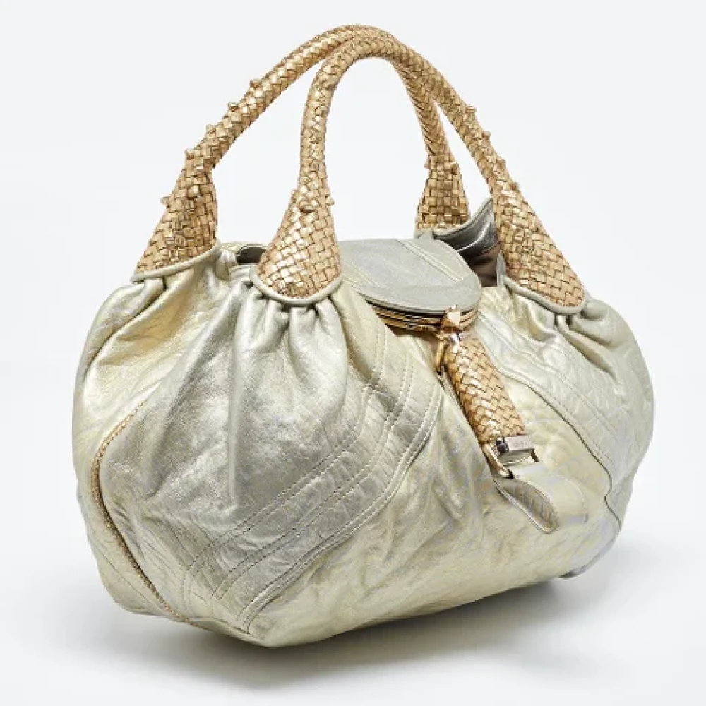 Fendi Vintage Pre-owned Leather handbags Yellow Dames