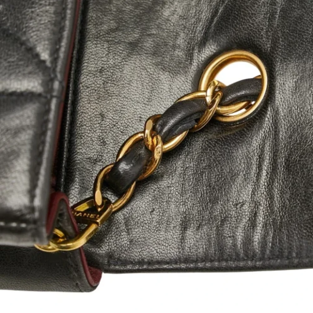 Chanel Vintage Pre-owned Leather shoulder-bags Black Dames