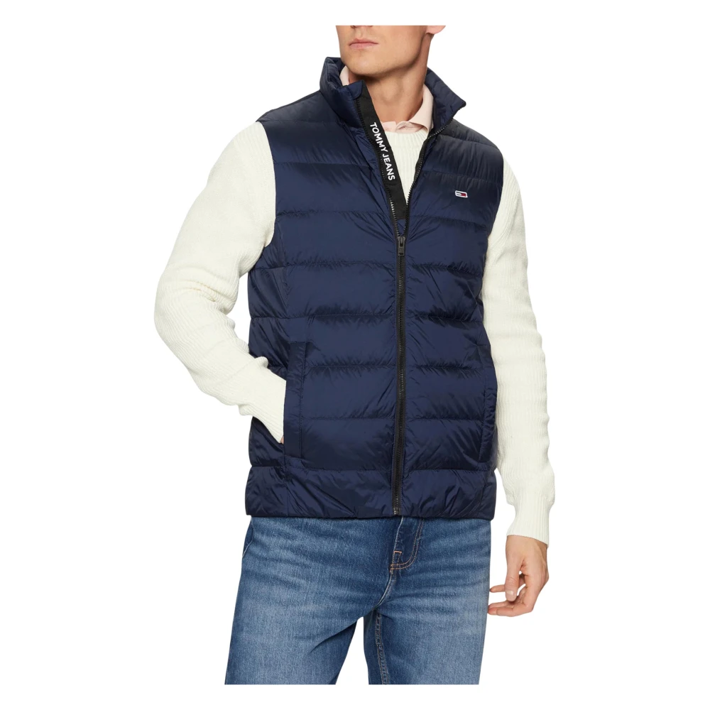 Tommy Jeans Men's Blue Waistcoats, L, Tjm Lt Down Ext Vest