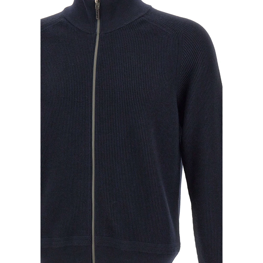 Kangra Heren Merinowol Trui Blauw Blue Heren
