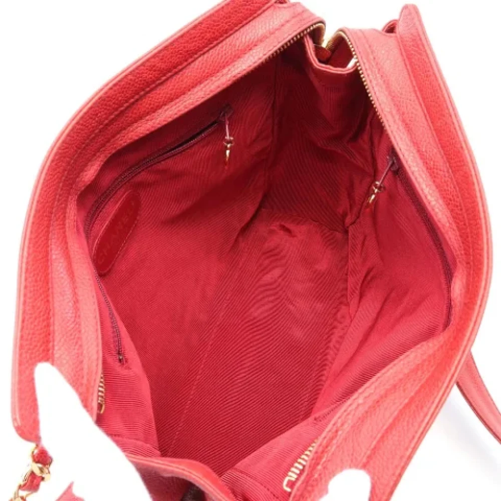 Chanel Vintage Pre-owned Leather chanel-bags Red Dames