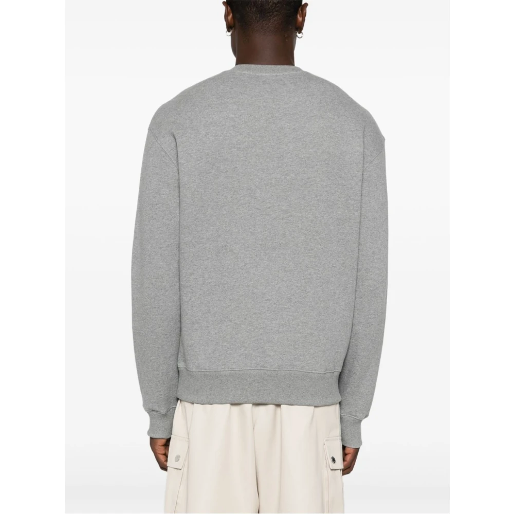 Maison Kitsuné Rambling Fox Comfort Sweatshirt Gray Heren