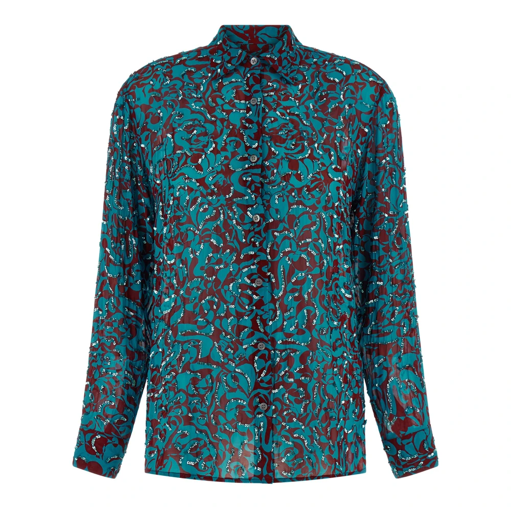 Dries Van Noten Women's Multicolor Clavelly Shirt - Shirts - Xs - Blouses & Shirts