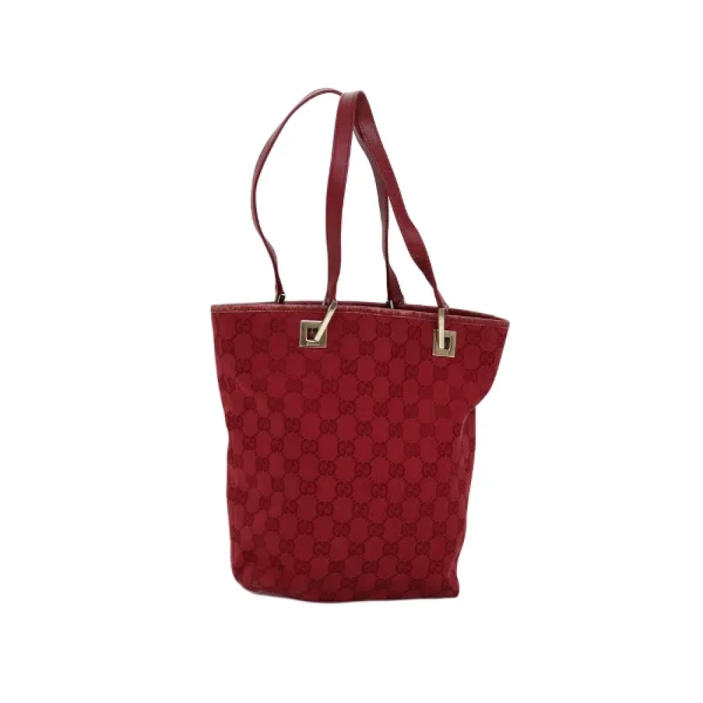 Gucci Vintage Pre-owned Canvas gucci-bags Red Dames