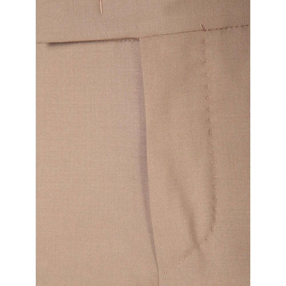PT Torino Beige Wolmix Straight Leg Broek Beige Heren