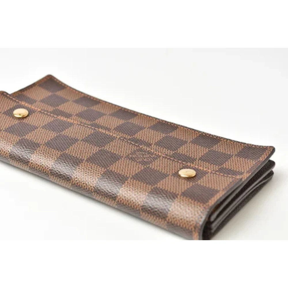 Louis Vuitton Vintage Pre-owned Canvas wallets Brown Heren