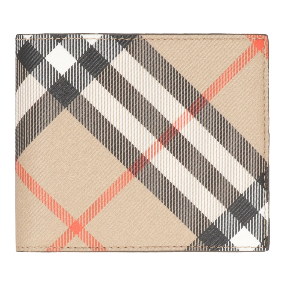 Burberry Gecoate canvas portemonnee met kaartsleuven Beige Heren
