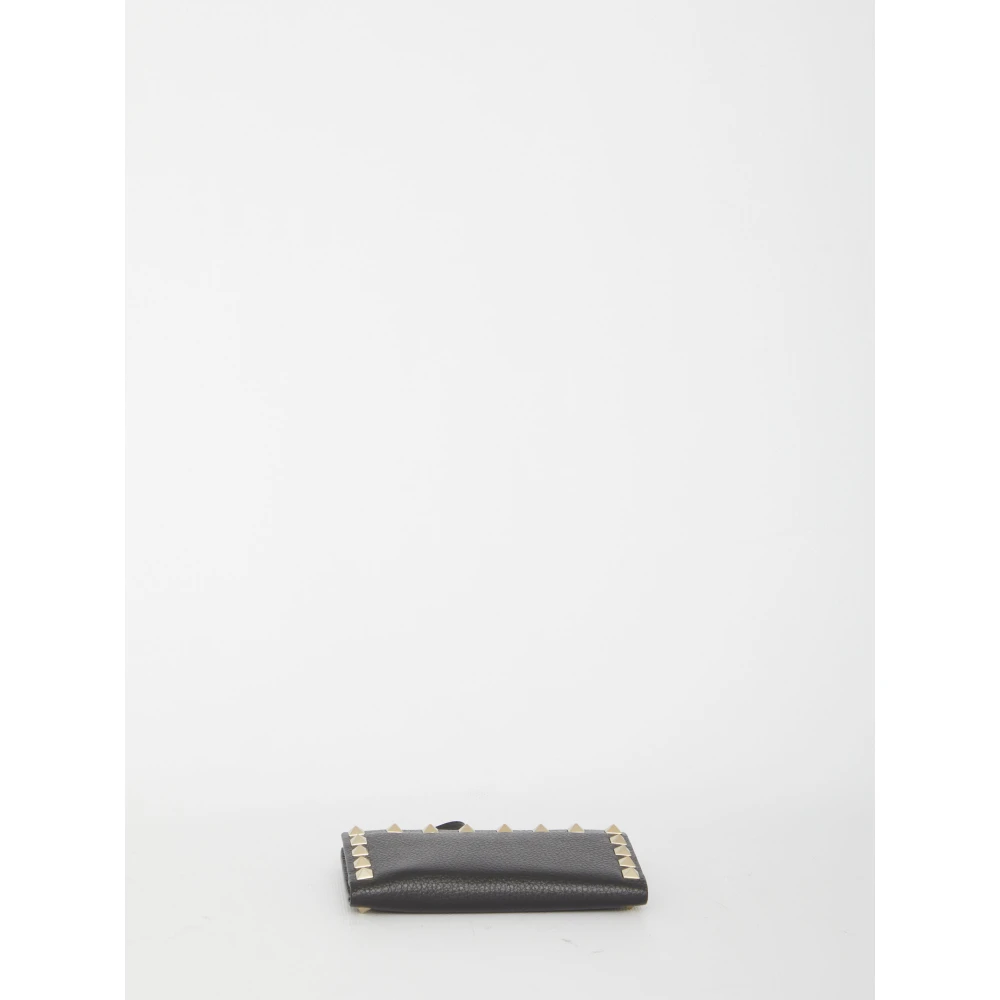 Valentino Garavani Zwarte Rockstud Small Portemonnee voor Vrouwen Black Dames