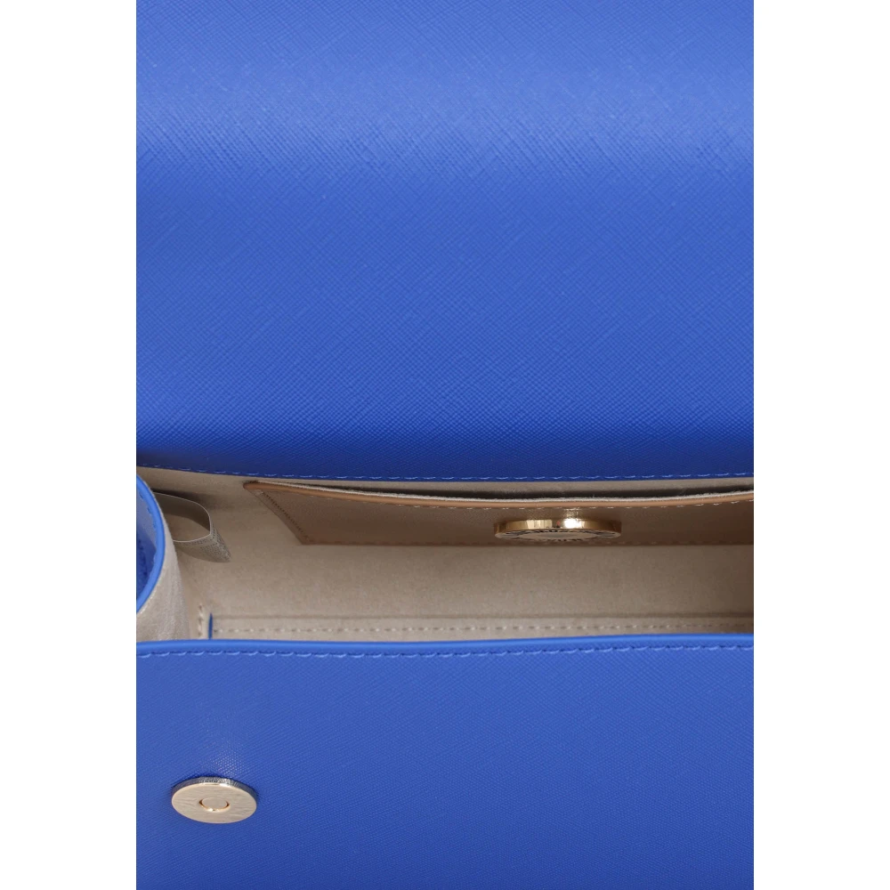 Love Moschino Blauwe Saffier Dames Tas met Fancy Heart Logo Blue Dames