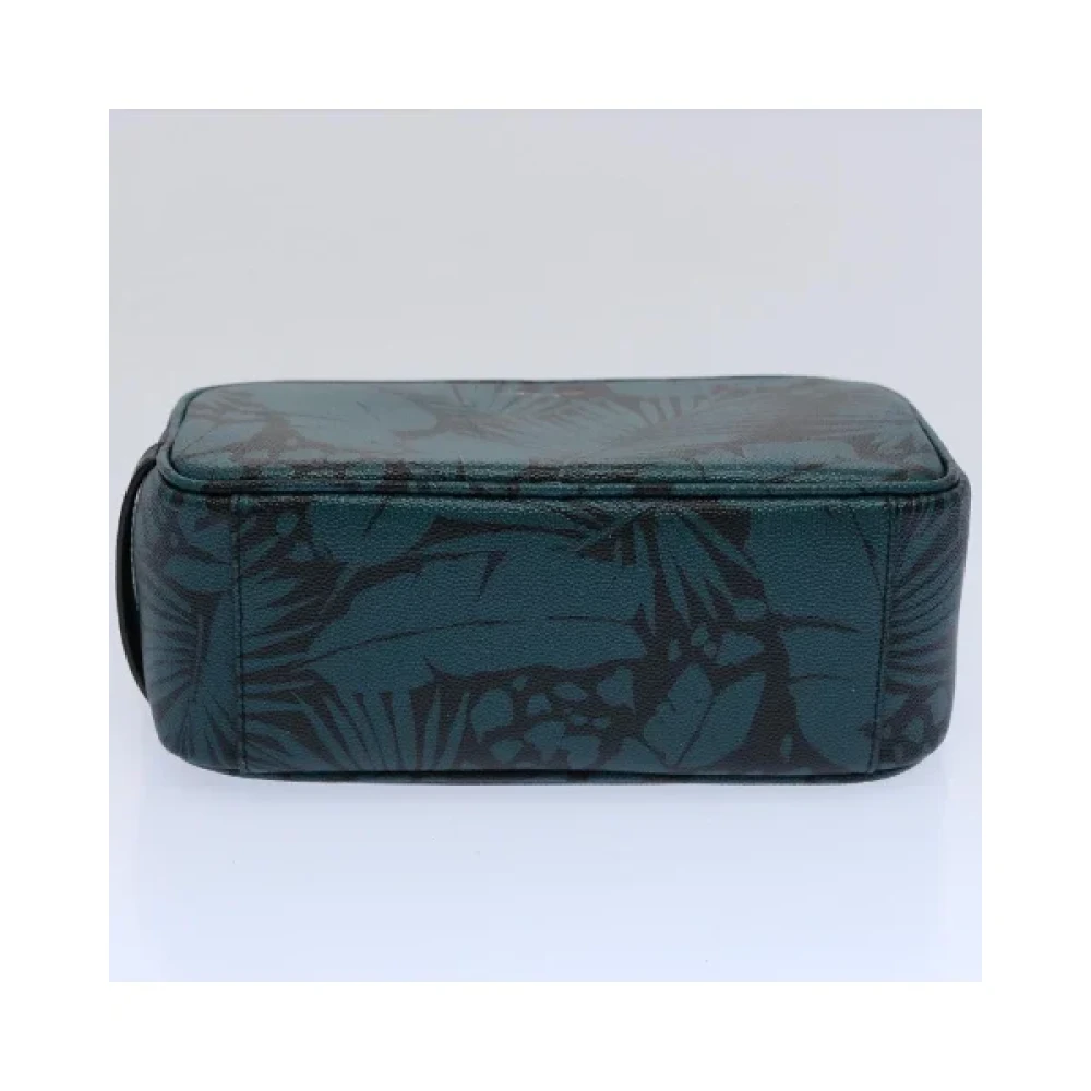 Yves Saint Laurent Vintage Pre-owned Leather pouches Blue Dames