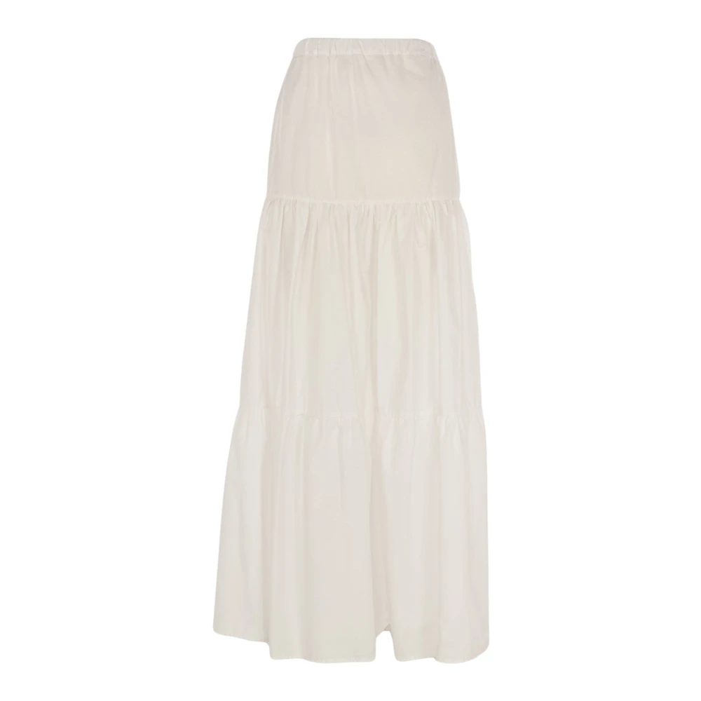 Pinko Lange Witte Zomer Rok Outlet Prijs White Dames