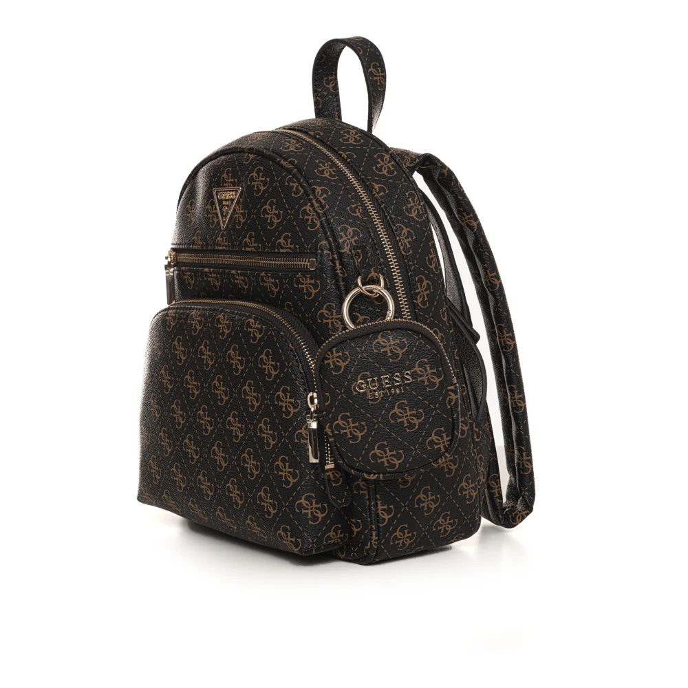 Guess Stijlvolle Power Rugzak met Logo Brown Dames