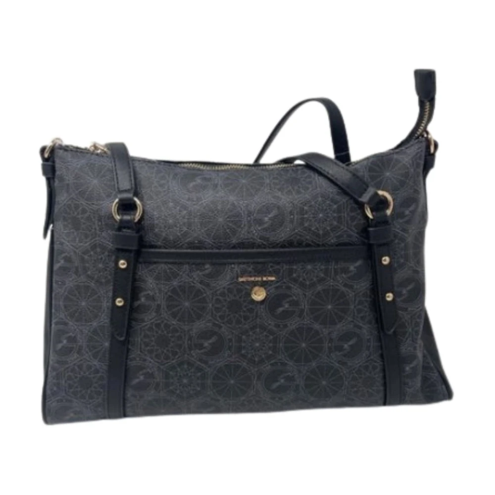 Gattinoni Teod Dagelijks Dubbel Handvat PVC Tas Black Dames