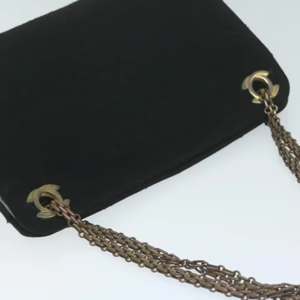 Chanel Vintage Pre-owned Cotton chanel-bags Black Dames