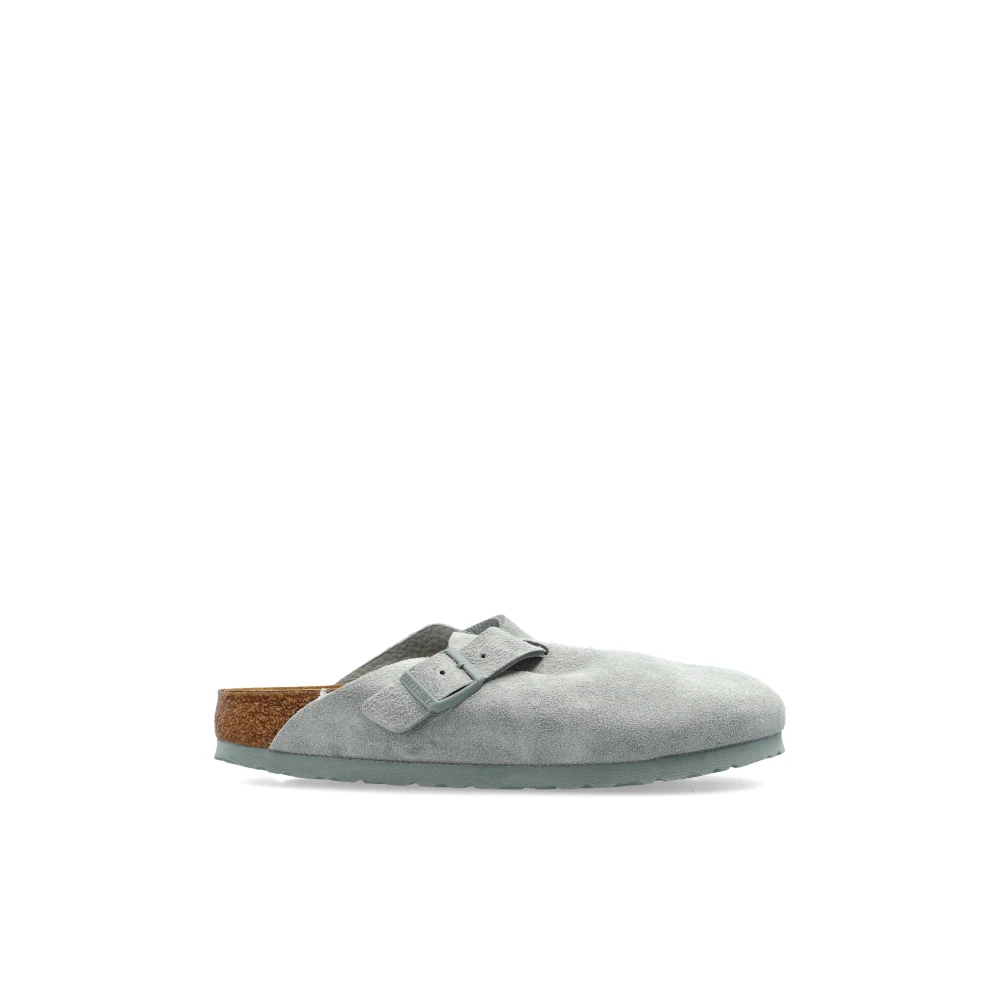 Birkenstock Boston BS Slides Gray, Dam