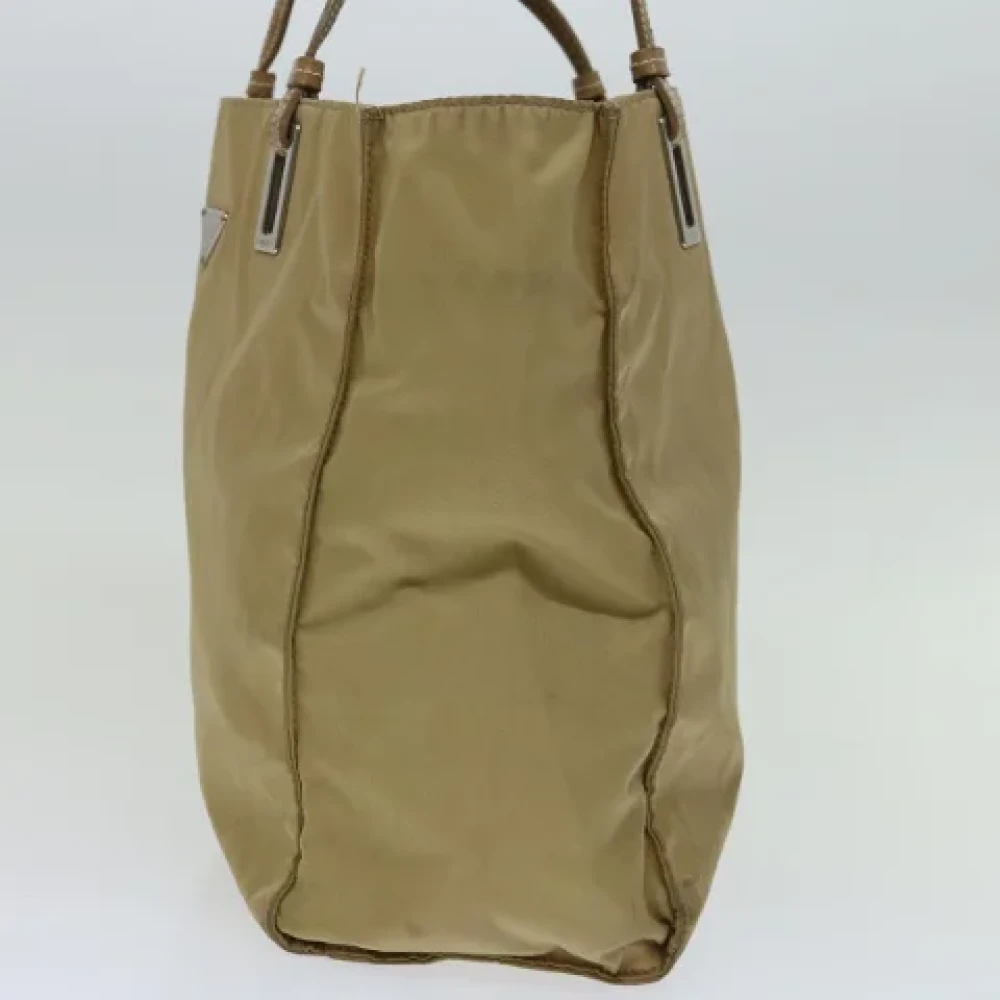 Prada Vintage Pre-owned Nylon totes Beige Dames