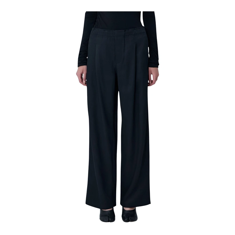 Our Legacy Women's Black Twill Elasticated Waistband Pants