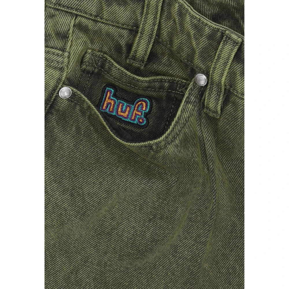 HUF Gewassen Broek Gedroogd Kruid Jeans Green Heren
