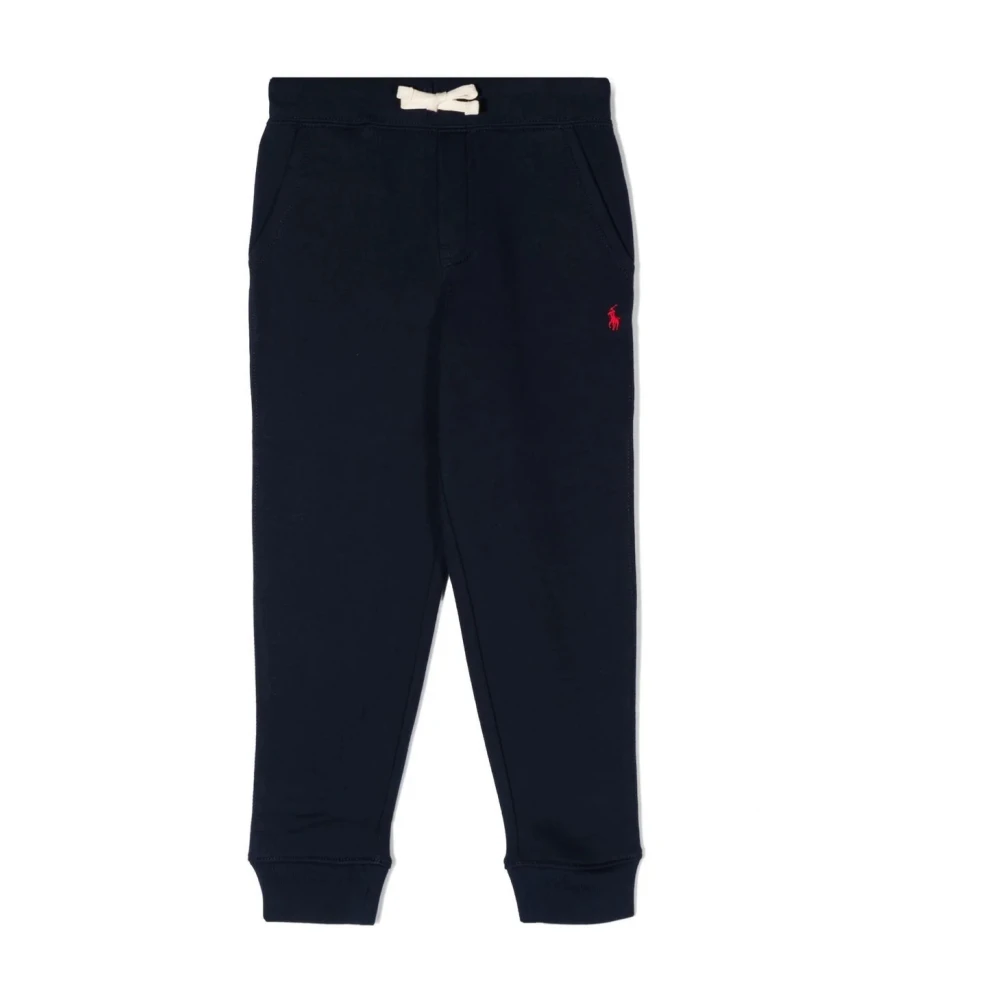 Polo Ralph Lauren Unisex Kids Blue Fleece Jogger Trousers - Sweatpants - 2 Y - Kids