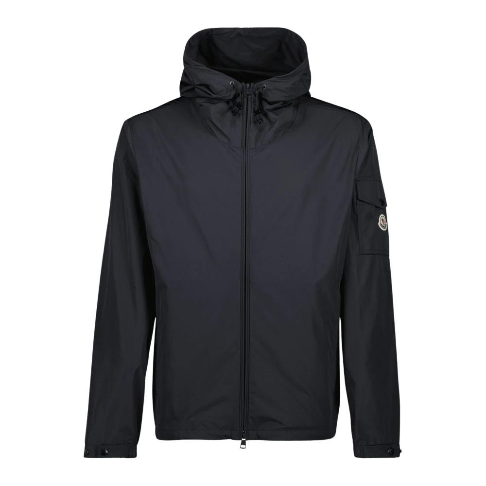 Moncler Men's Black Light Jackets, Xl, Sassière Jacket