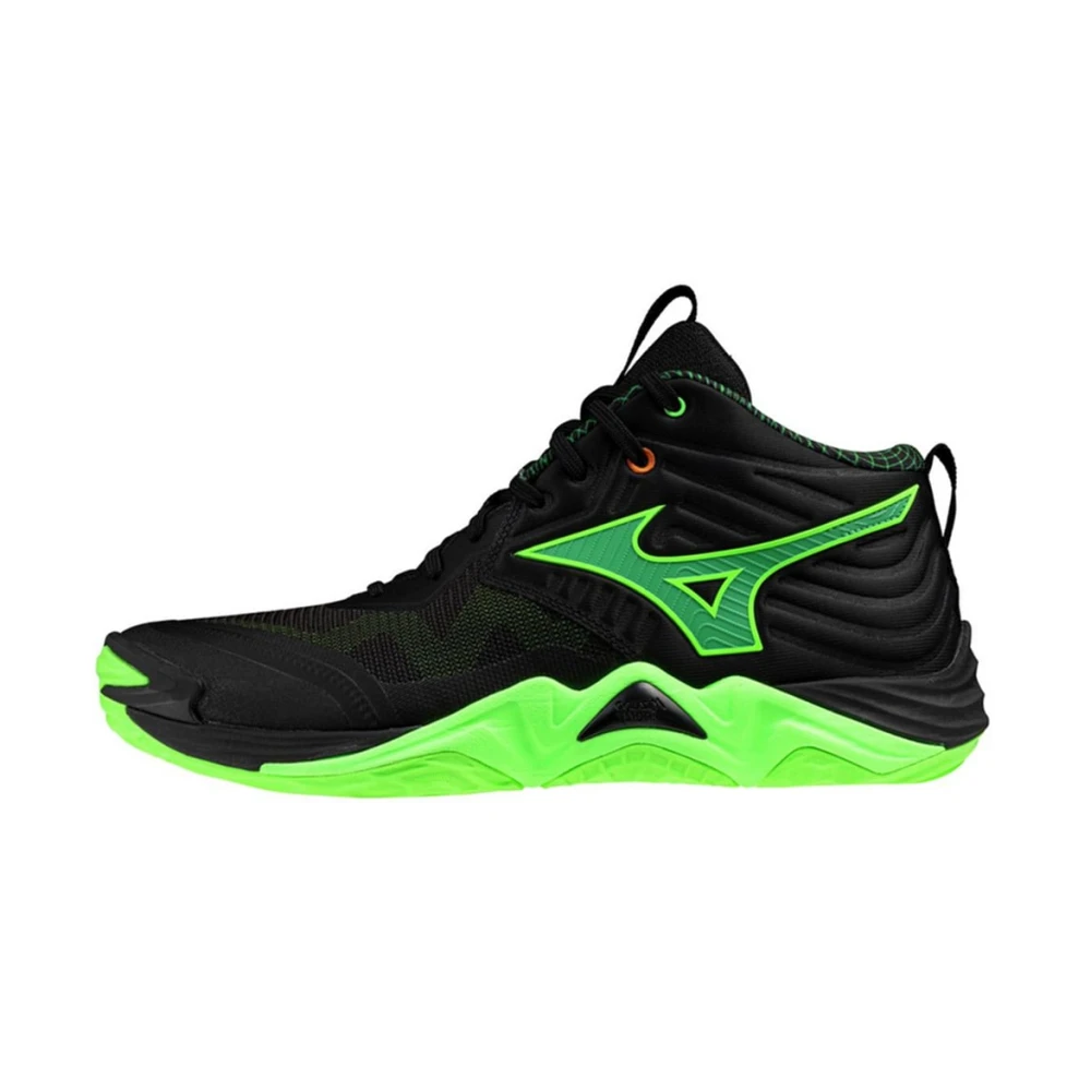 Mizuno Black Trainers, Male, 11 Uk, Wave Momentum Elite Mid