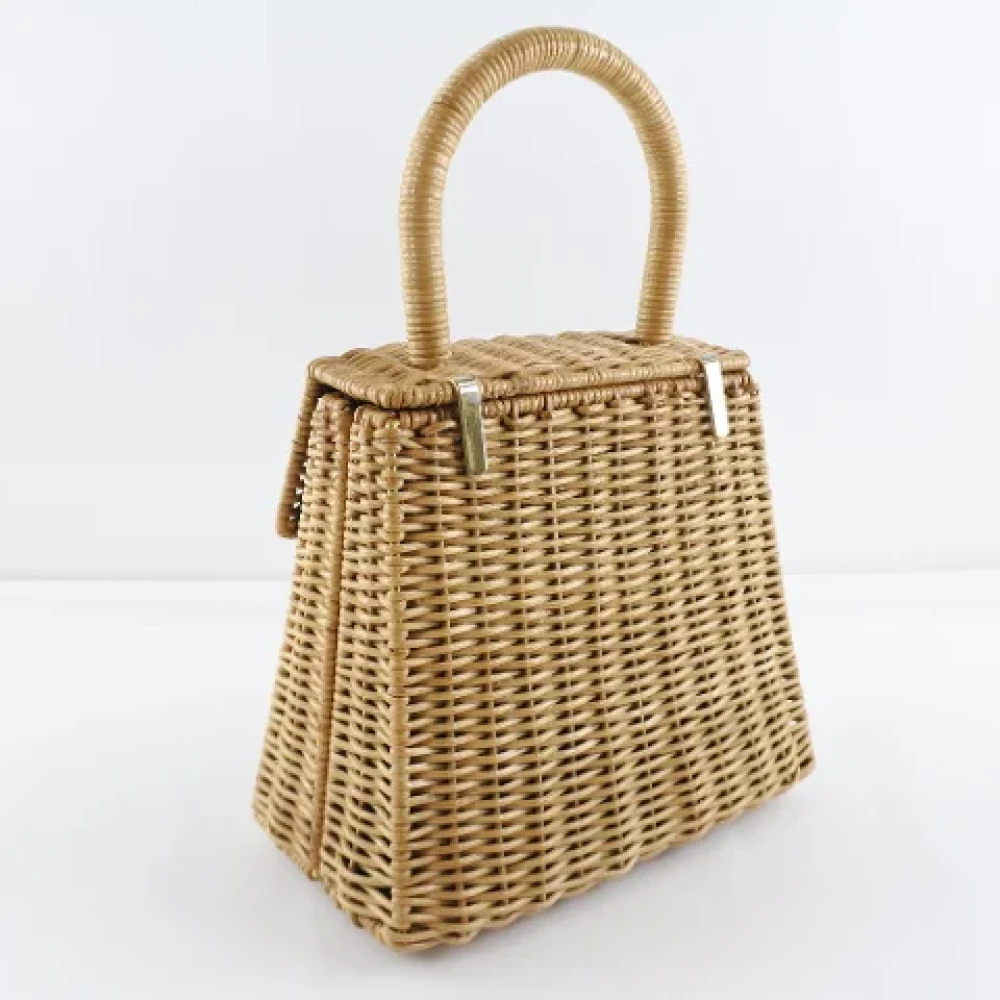 Salvatore Ferragamo Pre-owned Fabric handbags Beige Dames