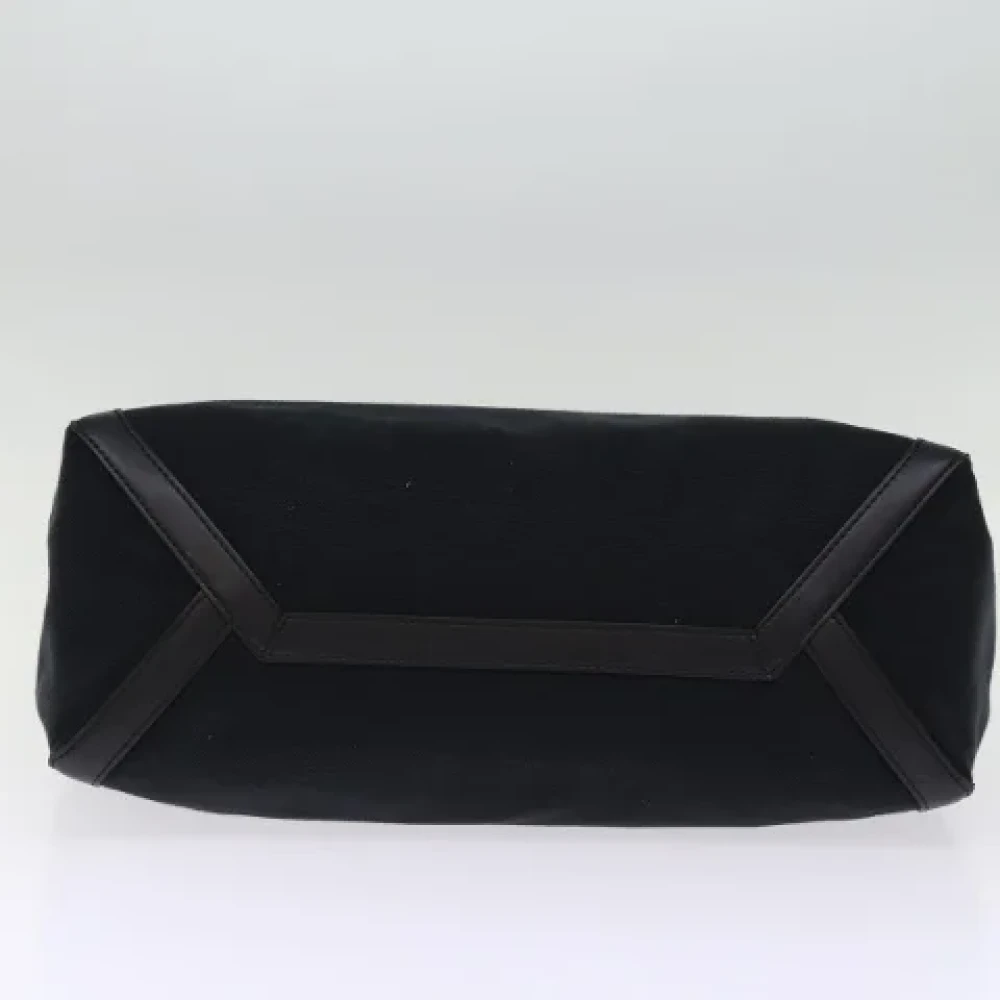 Valentino Vintage Pre-owned Canvas shoulder-bags Black Dames