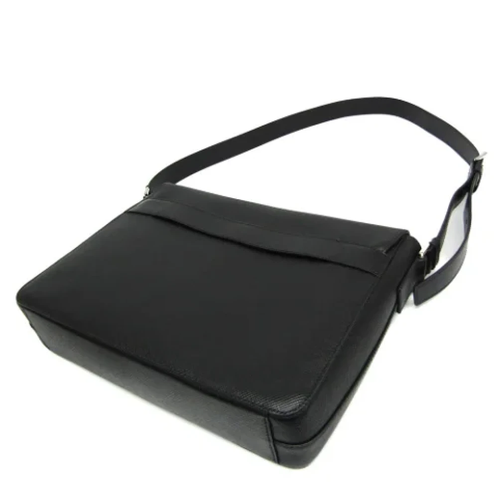 Prada Vintage Pre-owned Leather prada-bags Black Heren
