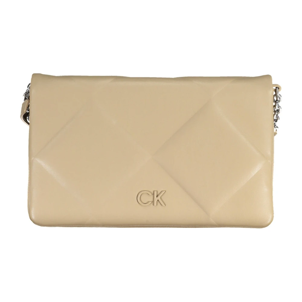 Calvin Klein Women's Beige Cross Body Bags, One Size, Crossbody Bag With Adjustable Strap