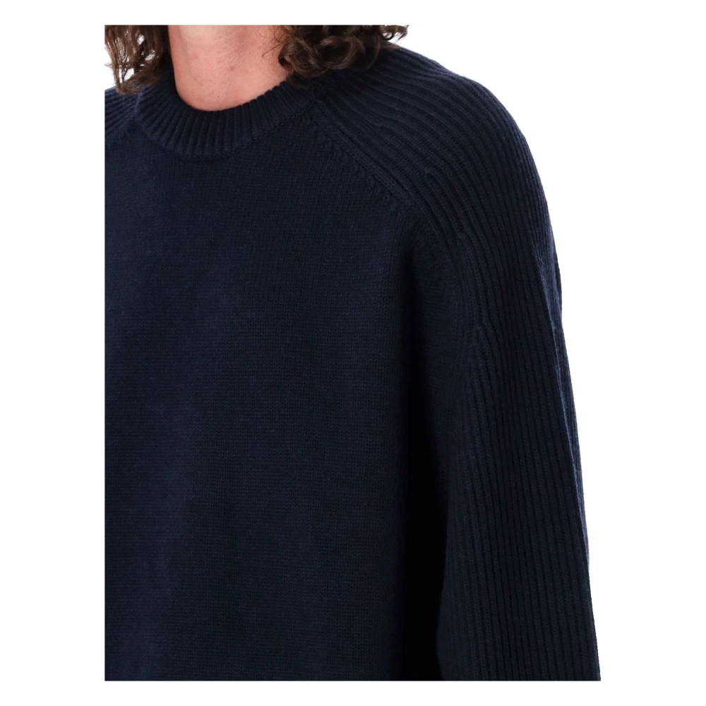 Studio Nicholson Navy Fisherman Gebreide kleding Aw24 Blue Heren