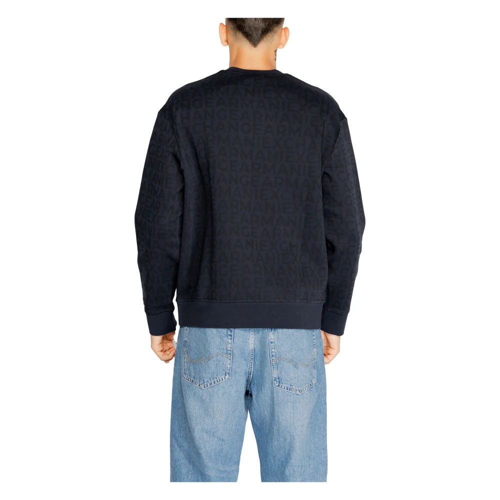 Armani Exchange Heren Sweatshirt Herfst Winter Collectie Blue Heren