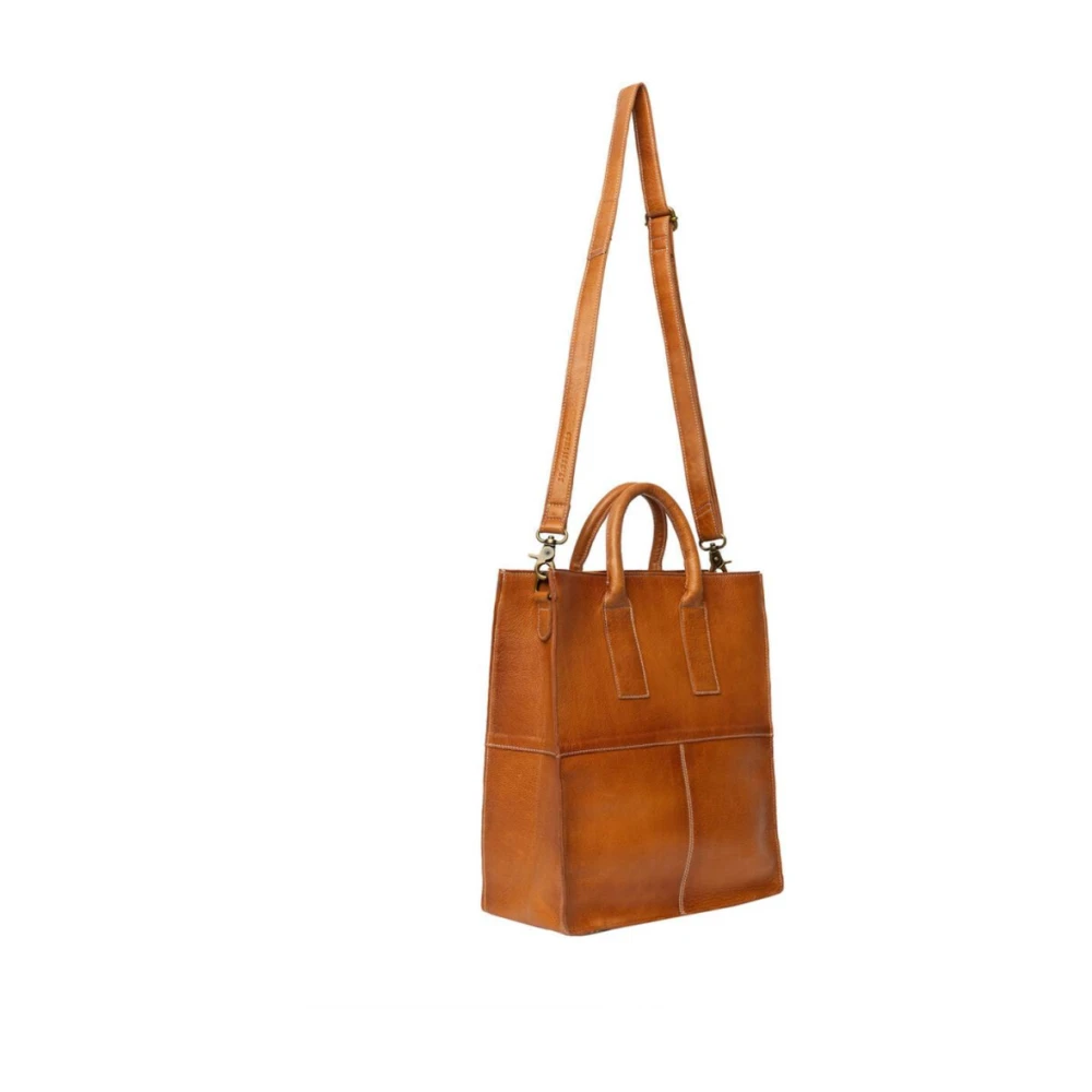 Re:designed Vintage Leren Handtas Felicia Brown Dames
