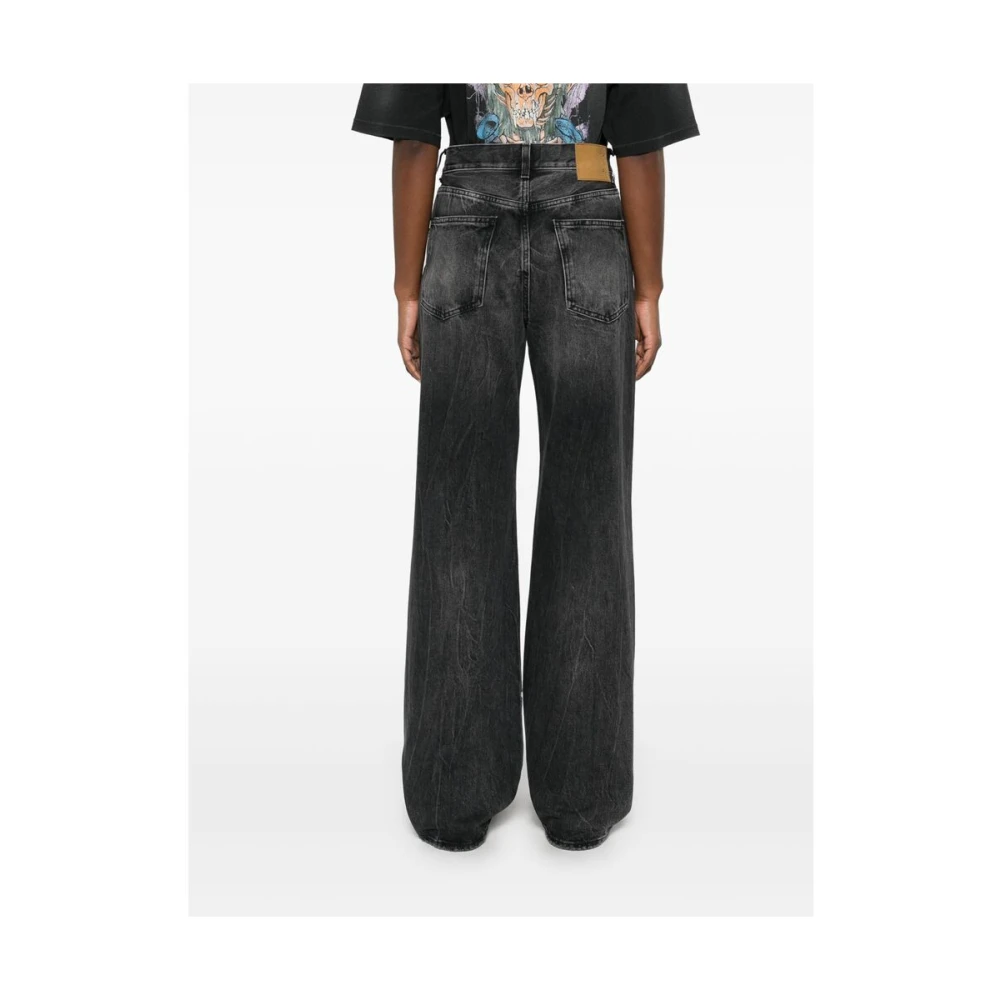 Haikure Zwarte Klassieke Jeans met Vijf Zakken Black Dames