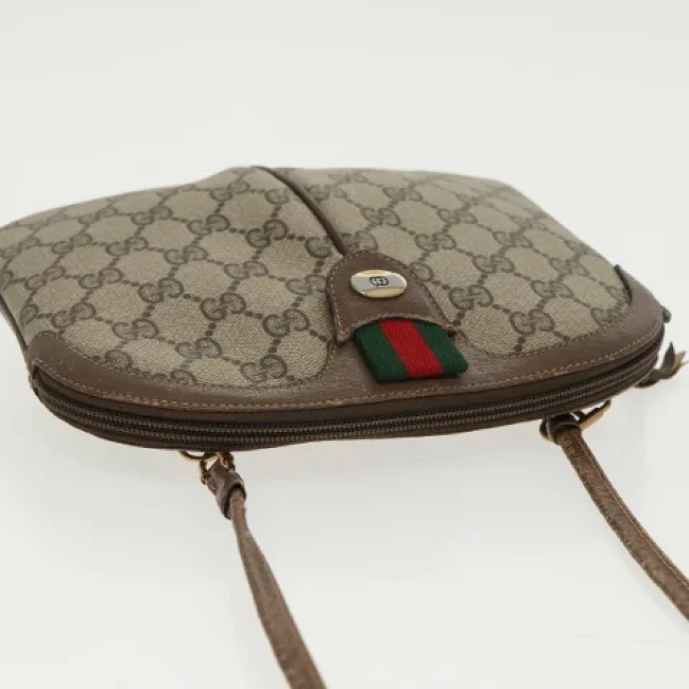 Gucci Vintage Pre-owned Canvas shoulder-bags Beige Dames