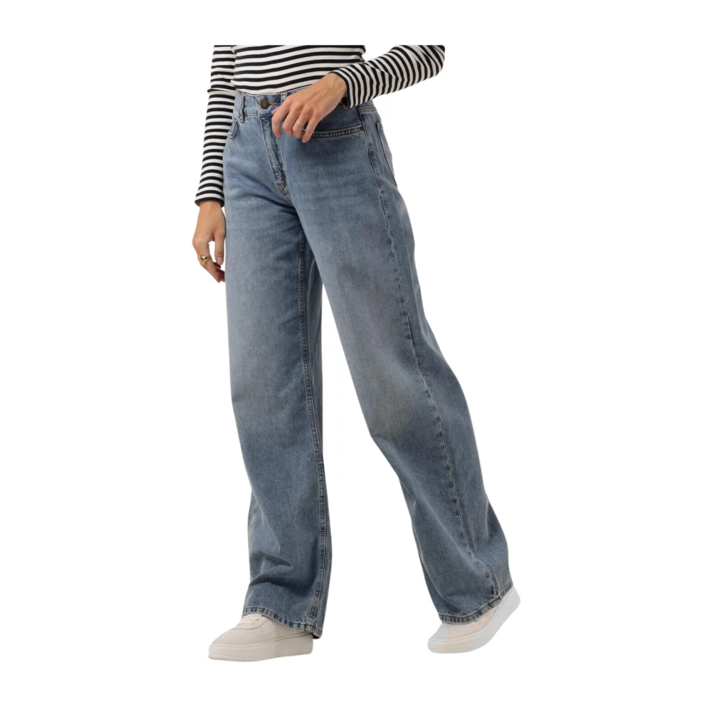 drykorn Wijde Broek Medley Blue Dames