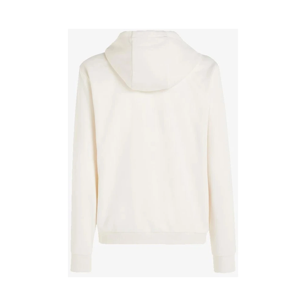 Tommy Jeans Flag Zip Regular Sweat Vest Beige Heren