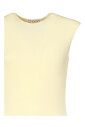 haut-jaune-sans-manches-a-col-rond