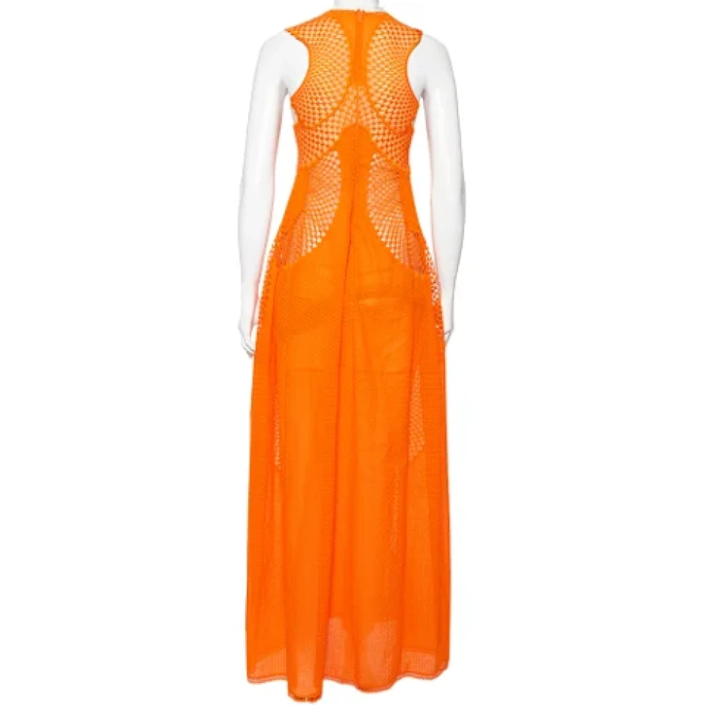 Stella McCartney Pre-owned Cotton dresses Orange Dames