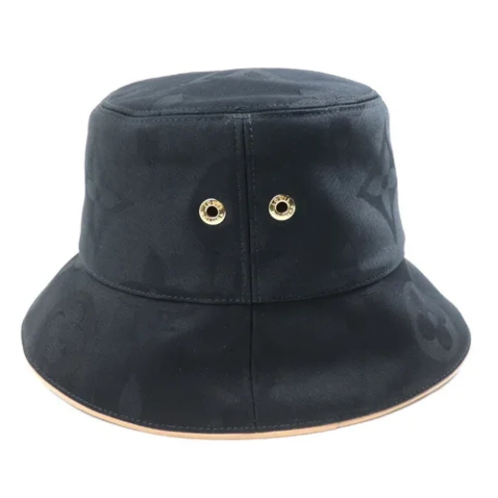 Louis Vuitton Vintage Pre-owned Cotton hats Black Dames