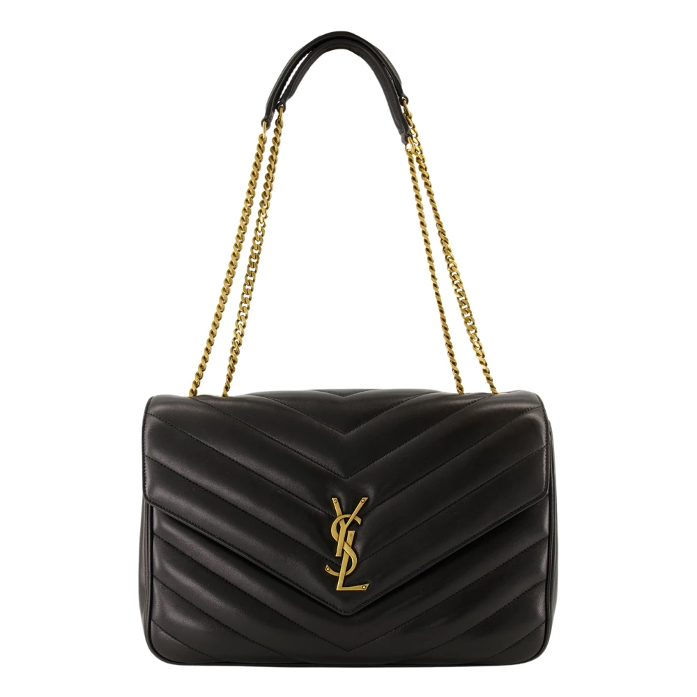 Saint Laurent Women's Black Loulou Large Bag