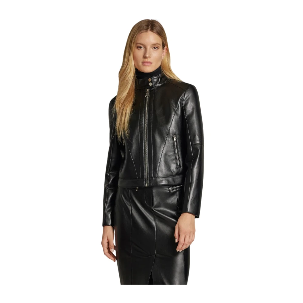 PATRIZIA PEPE Stijlvolle Jas voor Mannen Black Dames