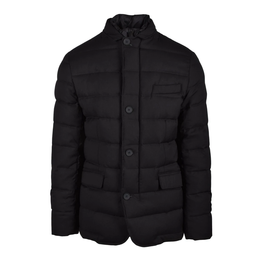 People of Shibuya Hiroji Wollen Jas met Padding Black Heren