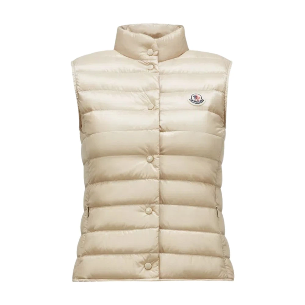 Moncler Slim Fit Down Gilet Beige Dames