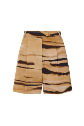 Drillshorts med tigerprint