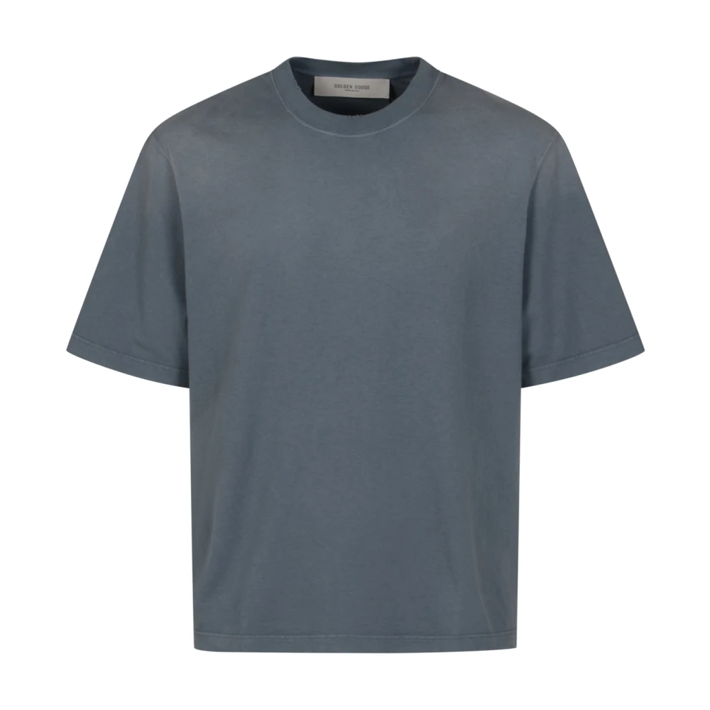 Golden Goose Men's Blue T-Shirts, L, Relaxed Fit T-Shirt