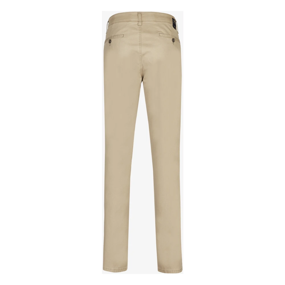 club of comfort Comfortabele Swing-Pocket Broek met Elastische Tailleband Beige Heren