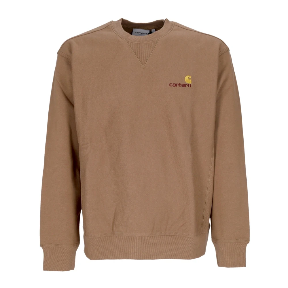 Carhartt Wip Men's Brown Script Buffalo Crewneck Sweatshirt