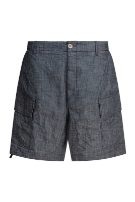 grey-chambray-cargo-shorts