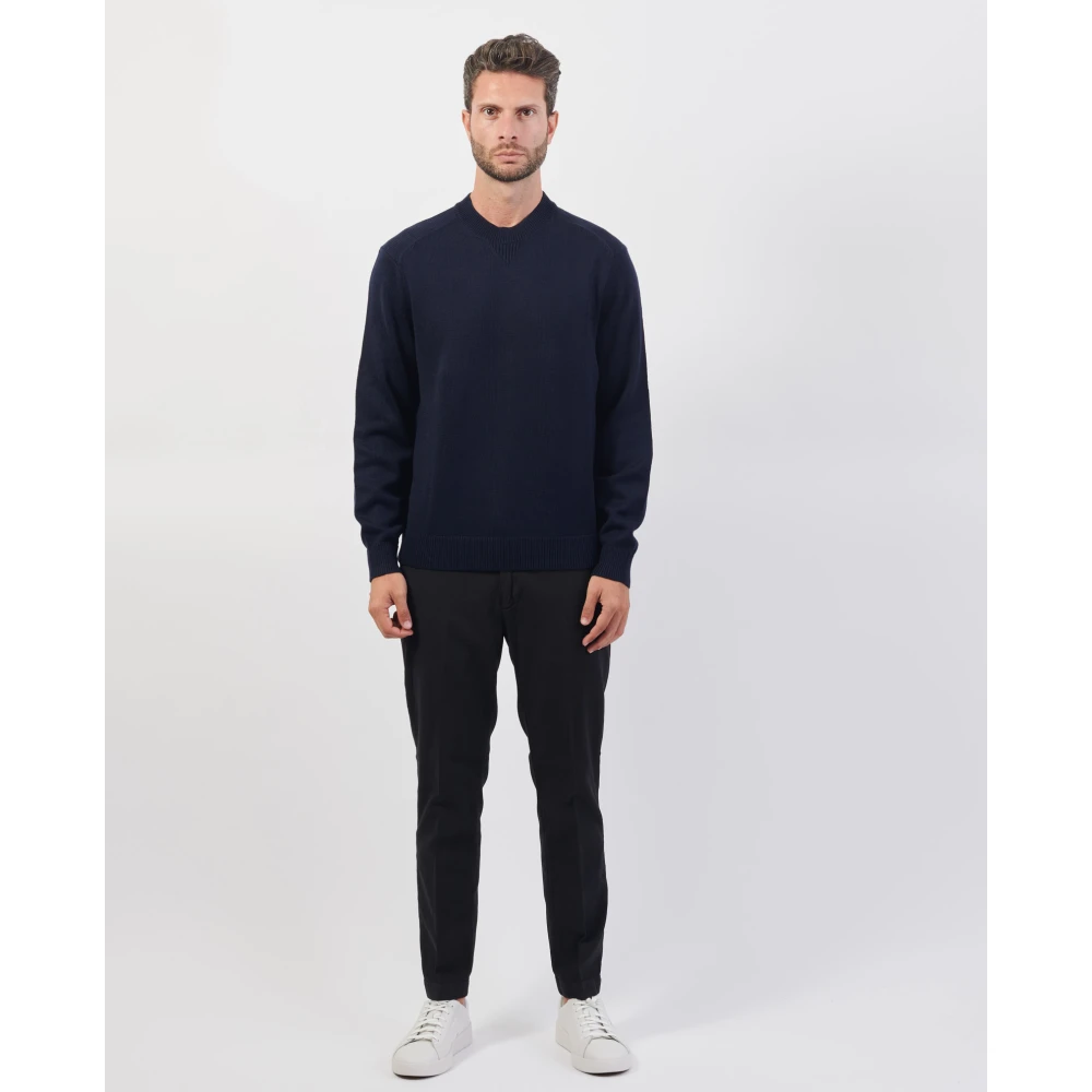 Armani Exchange Crewneck Sweater Blue Heren