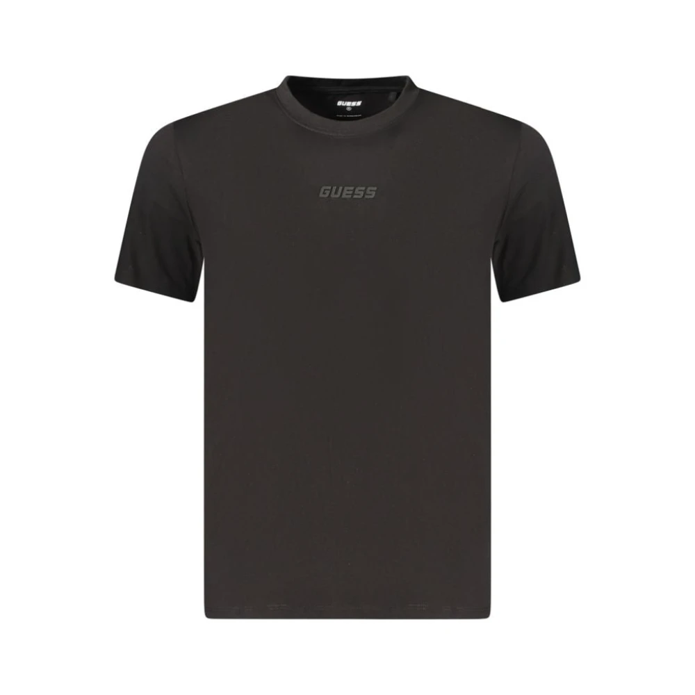 Guess Men's Black T-Shirts, 2XL, Embossed Logo T-Shirt